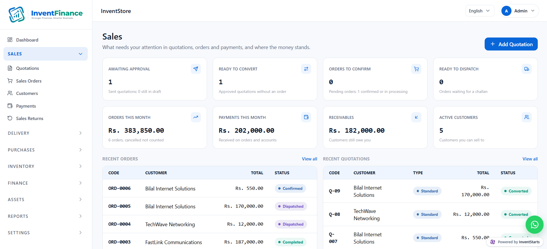 Invent Finance screenshot 2